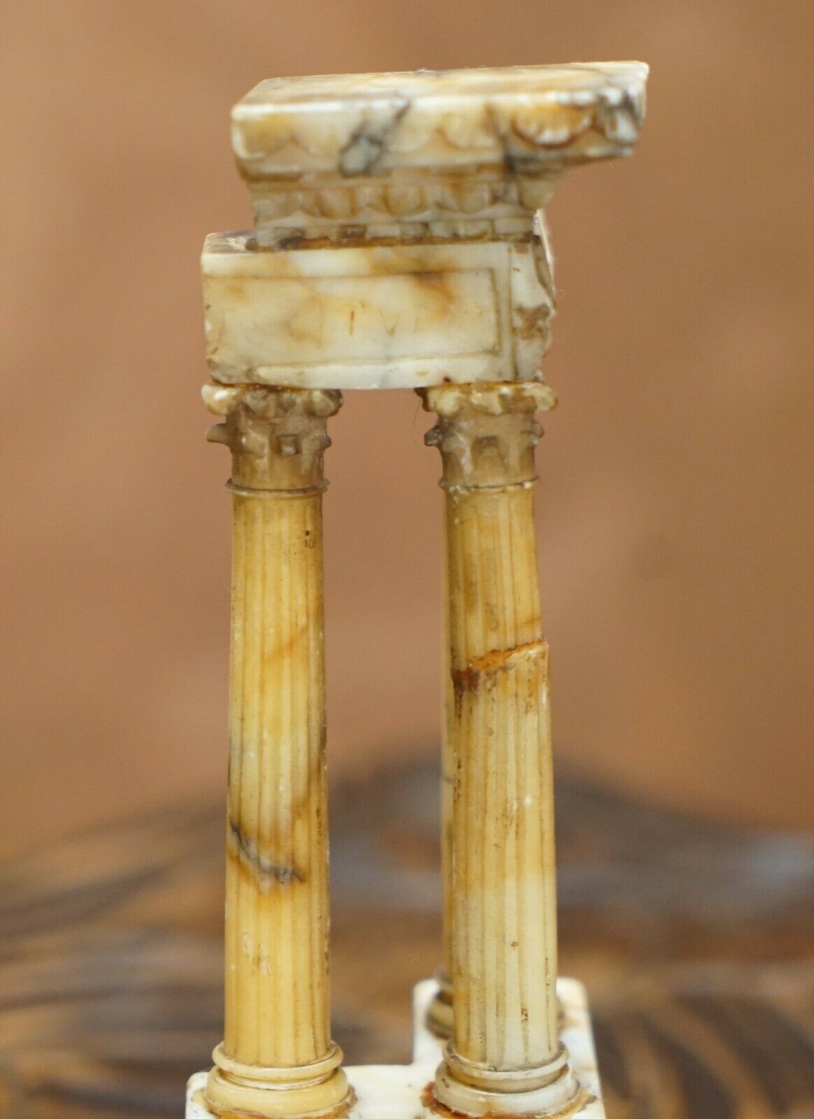 Antique Victorian Marble Roman Ruins Grand Tour Statue Sculpture Columns Pillars photo buy