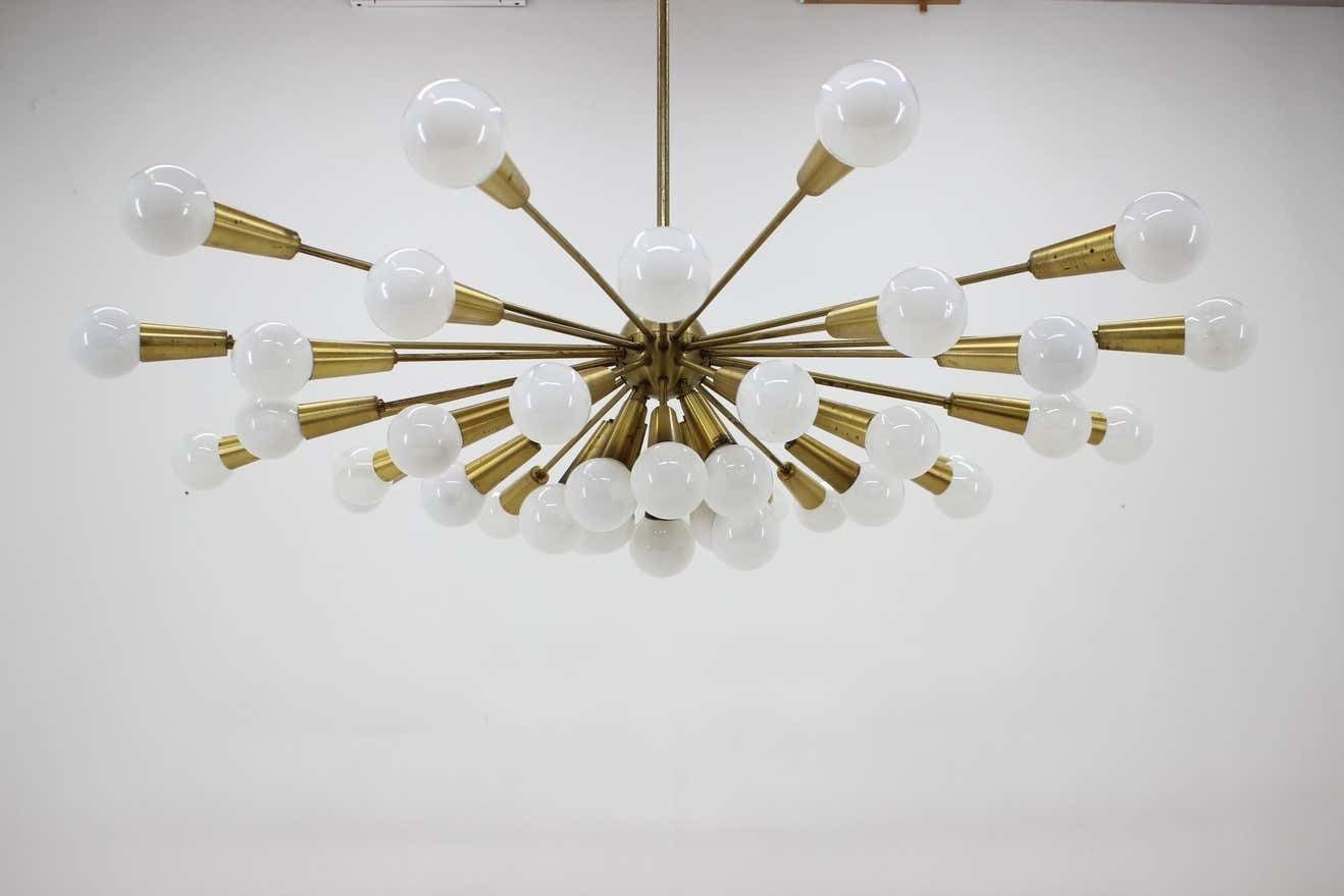 photo furniture Huge Rare Mid Century Chandelier Sputnik, Atomic, 1960s