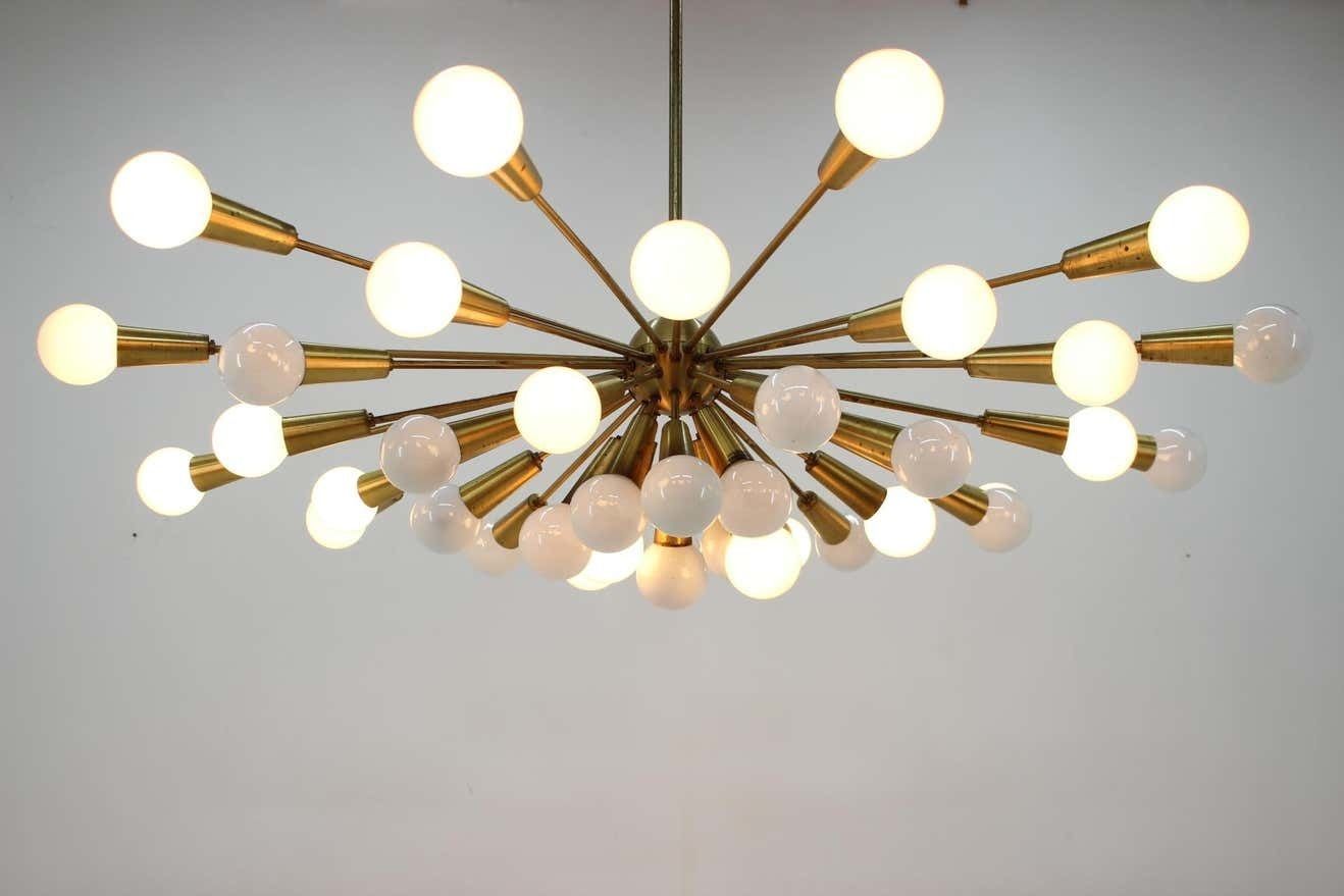 Lighting Huge Rare Mid Century Chandelier Sputnik, Atomic, 1960s photo