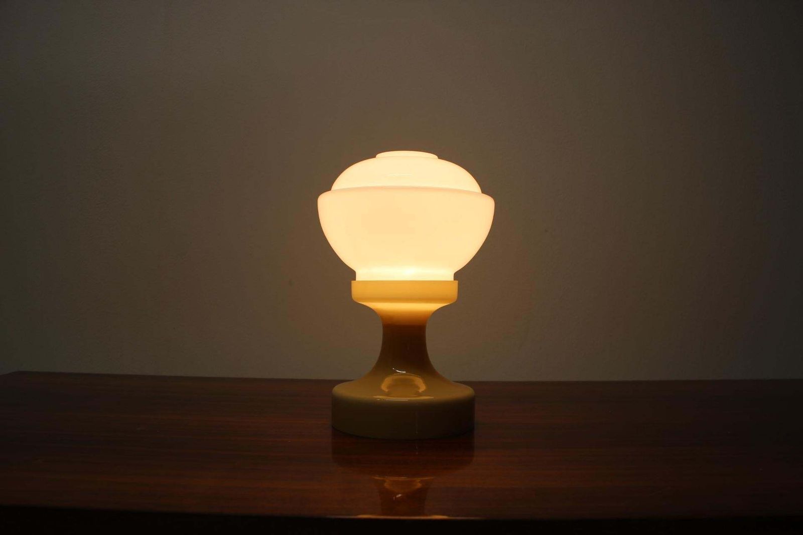All Glass Table Lamp By Valasske Mezirici 1970s photo buy