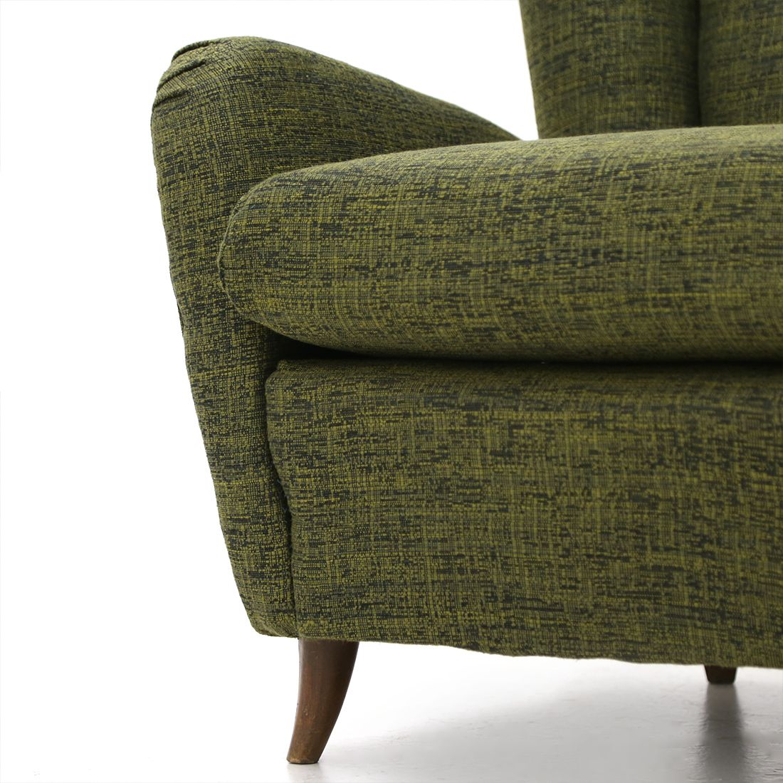 Pair Of Armchairs In Green Fabric, 1940s photo 1125.0