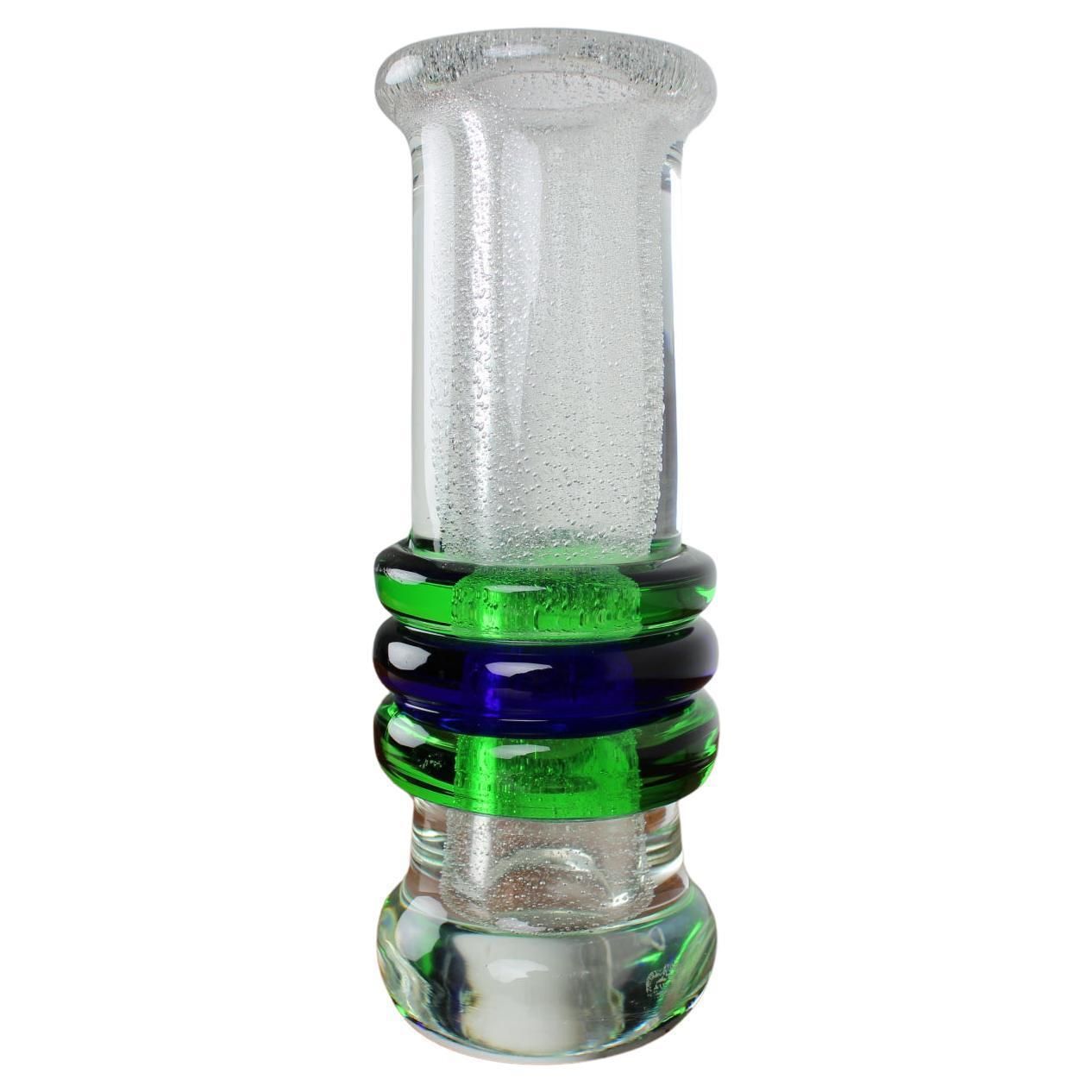 Art Glass Vase By Pavel Jezek For Skrdlovice Glassworks,1975s