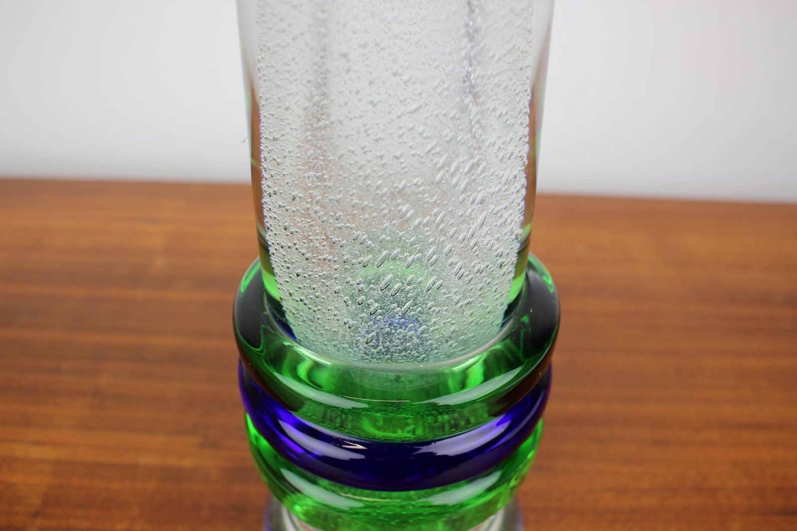 732.0 Art Glass Vase By Pavel Jezek For Skrdlovice Glassworks,1975s photo