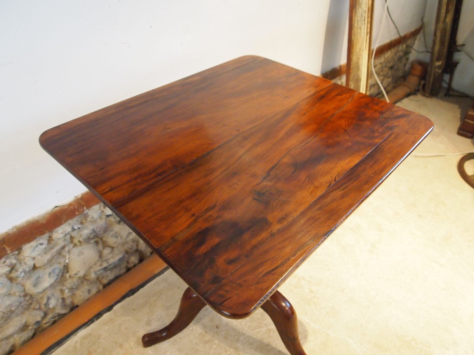 1850.0 Table Very Rare Gillows George III Yew Side Lamp Hall Wine C1780 photo