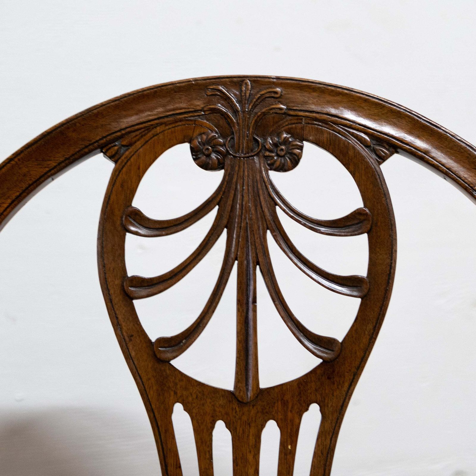 Pair Of Antique Georgian Mahogany Side Chairs photo vintage
