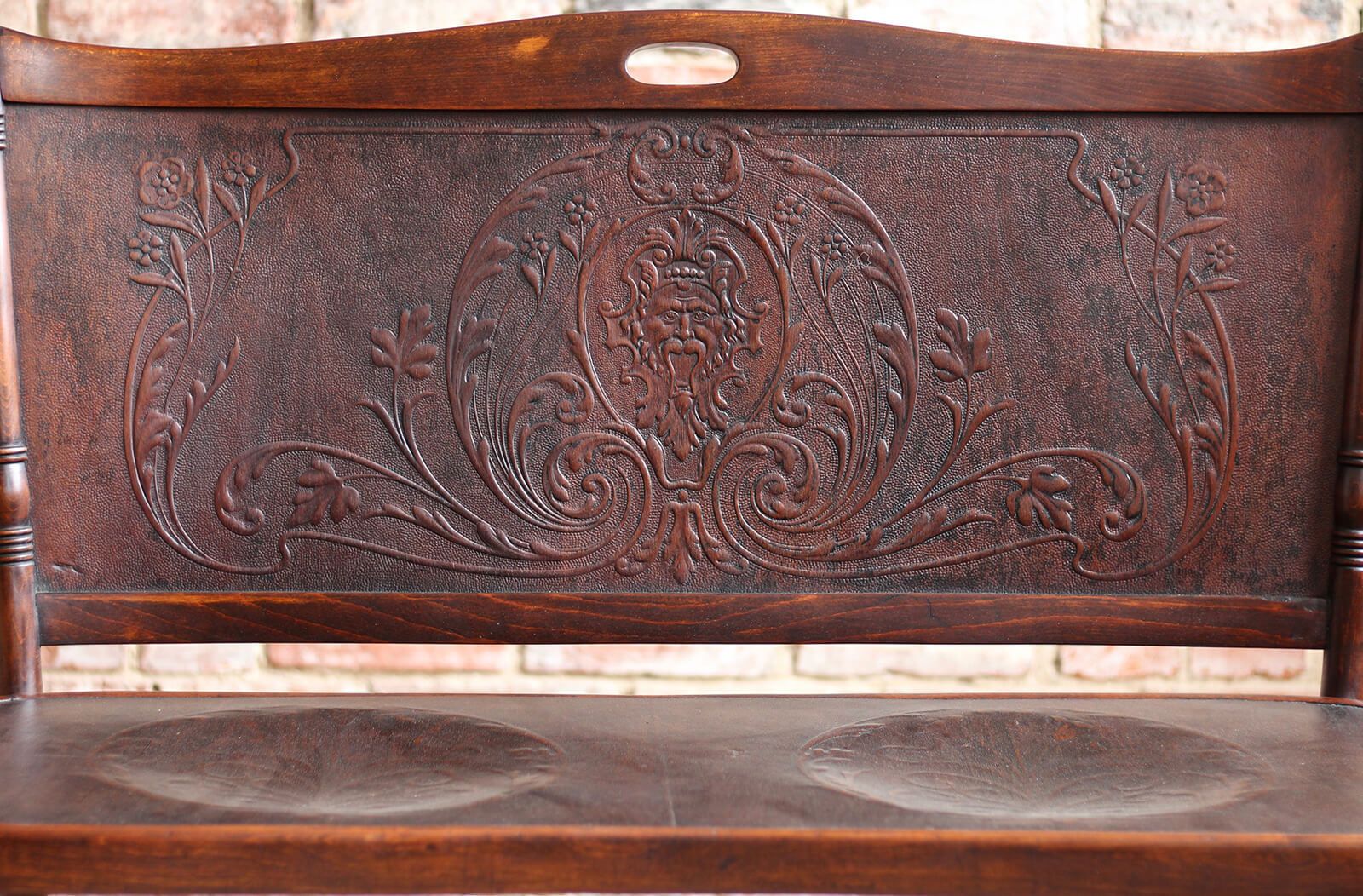photo furniture Antique Bentwood Bench Attributed To Jacob And Josef Kohn, Early 20th Century