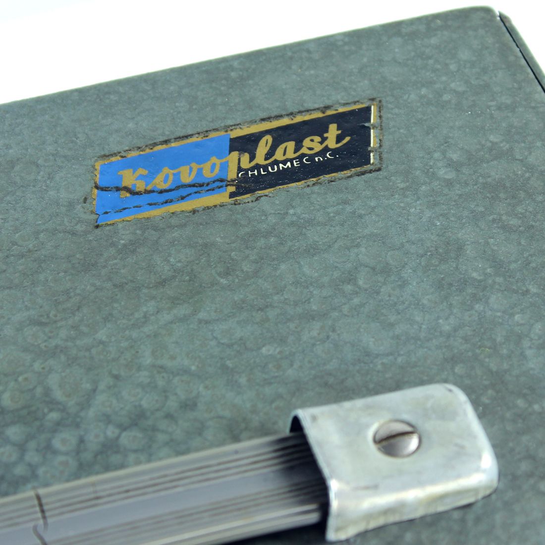 photo furniture Vintage Safe Deposit Box In Steel, Czechoslovakia 1980s