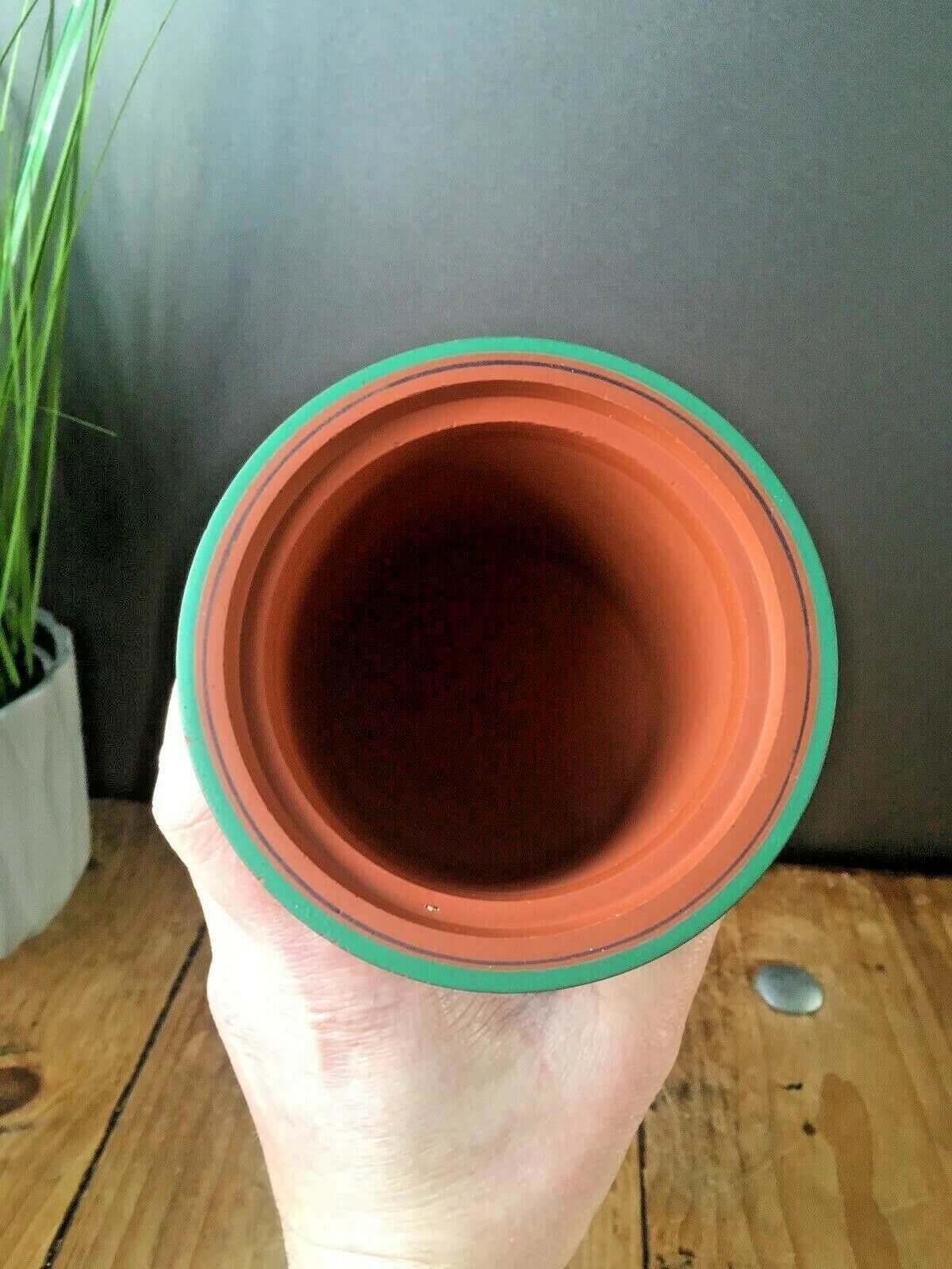 Beautiful C1860 Antique Terracotta Tobacco Jar & Lid Cover Wh Goss / F.R. Pratt photo buy