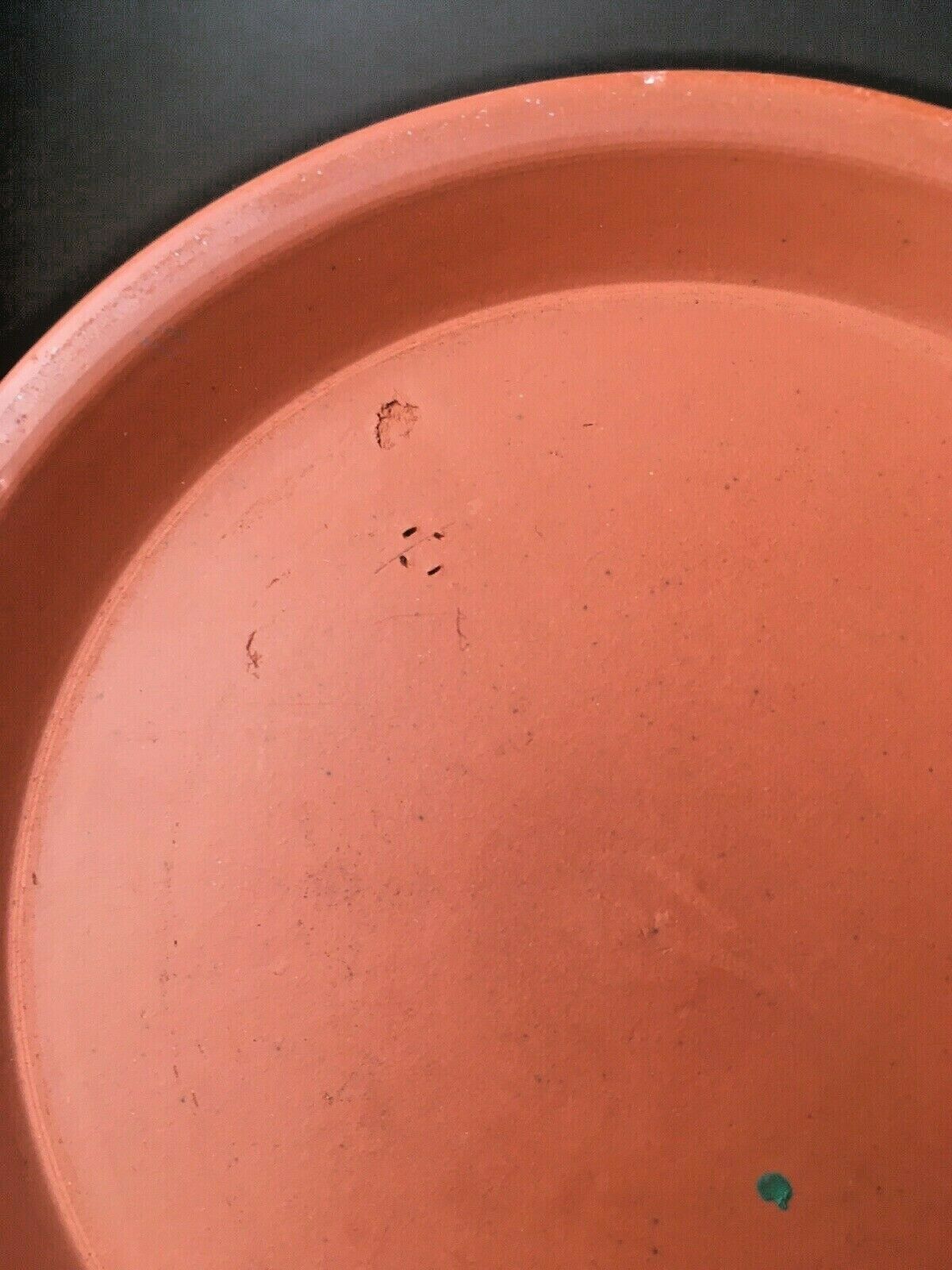 photo furniture Beautiful C1860 Antique Terracotta Tobacco Jar & Lid Cover Wh Goss / F.R. Pratt