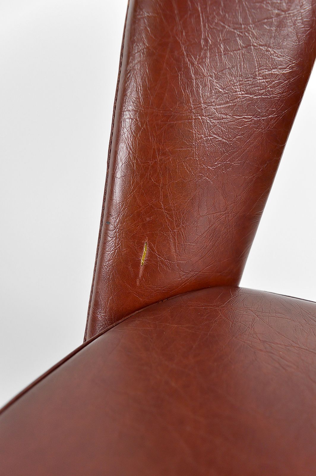 photo for sale Pair Of "Conference" Chairs In Chrome And Leatherette, Circa 1960