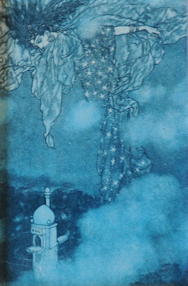 Vintage Framed Reproduction From Omar Khayyam's Rubaiyat photo furniture