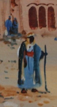 Antique Pair Of Orientalist Style Paintings By F Varley photo 427.0