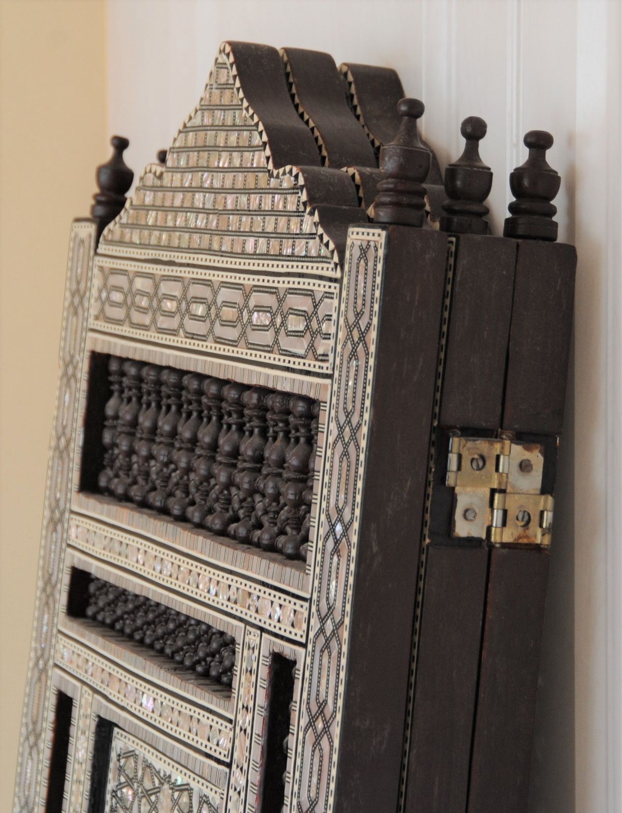 photo for sale Vintage Islamic Middle East Mother Of Pearl Effect Screen