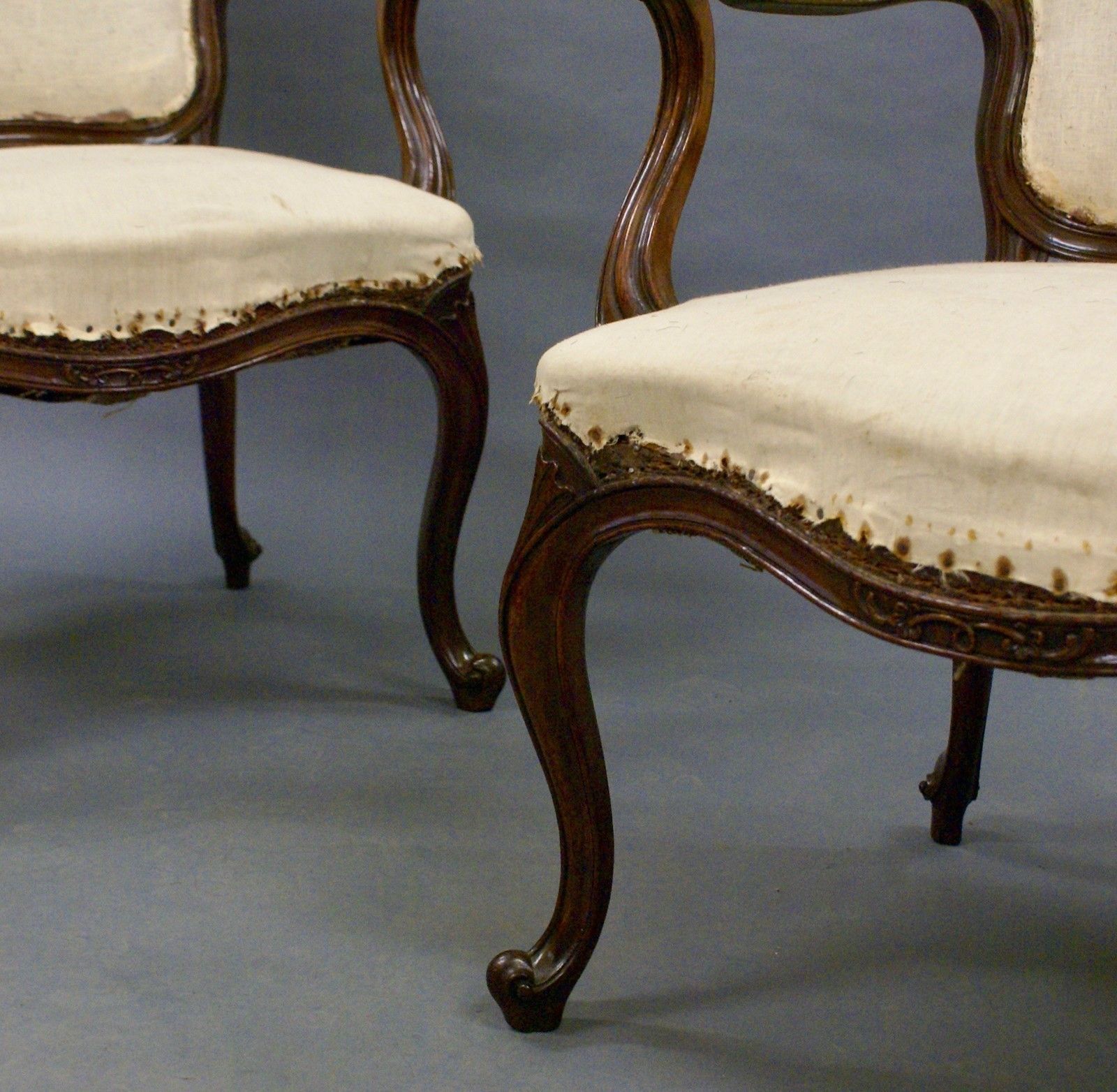 A Pair Of French Hepplewhite Arm Chairs photo for sale