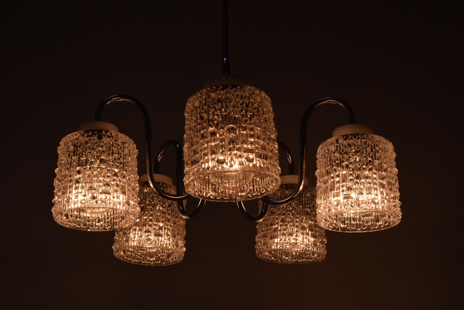 photo for sale Mid Century Chandelier By Lidokov,1960's.