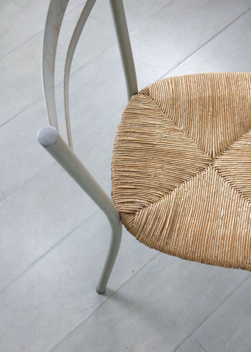 photo buy Vintage Italian Straw And Metal Chair