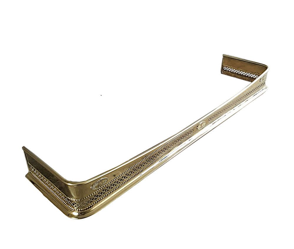 A Fine 19th Century Polished Brass Fender photo furniture