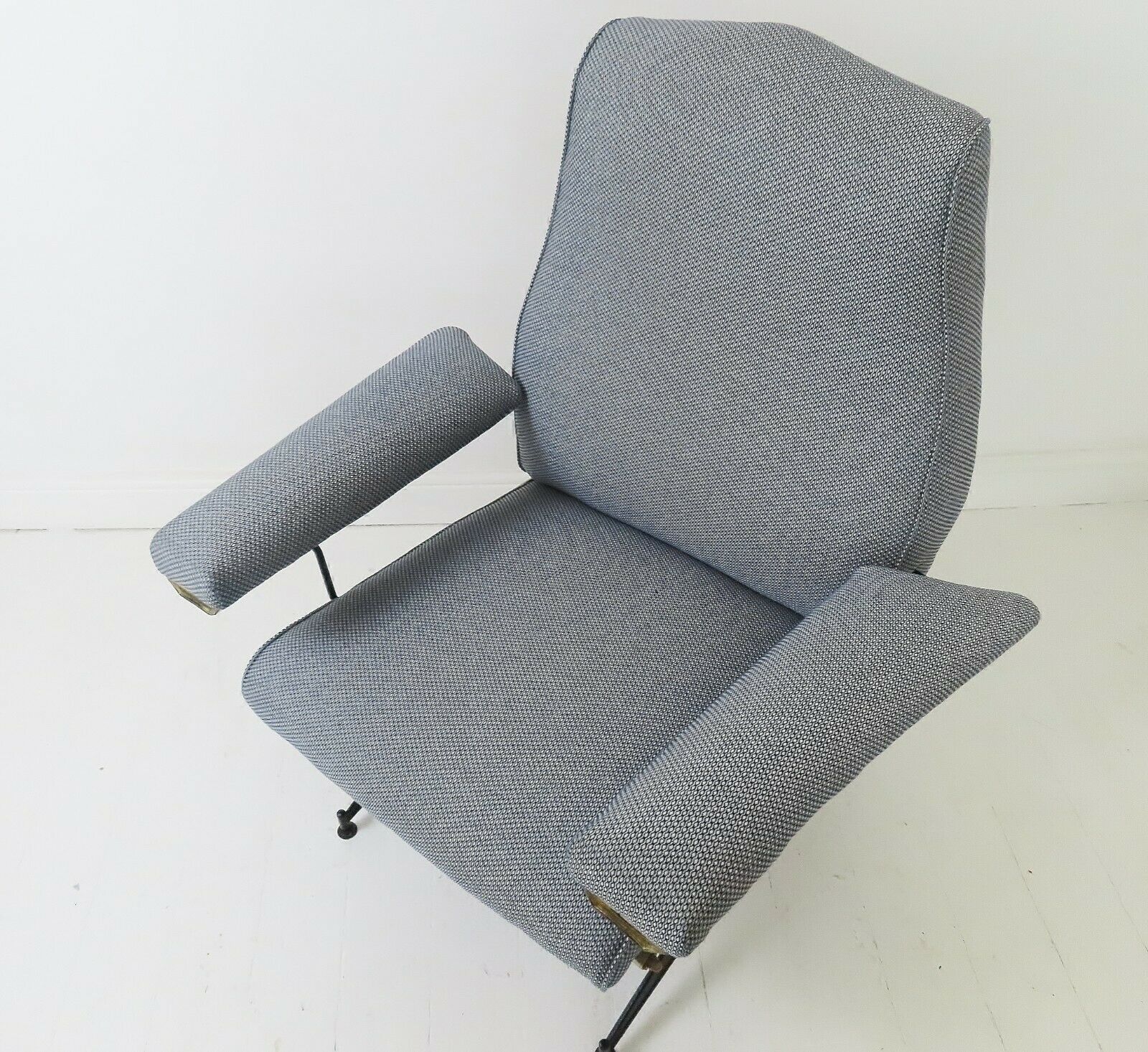 Stunning Vintage Italian Nello Pini Reclining Lounge Chair   Poltrona Italy photo vinterior