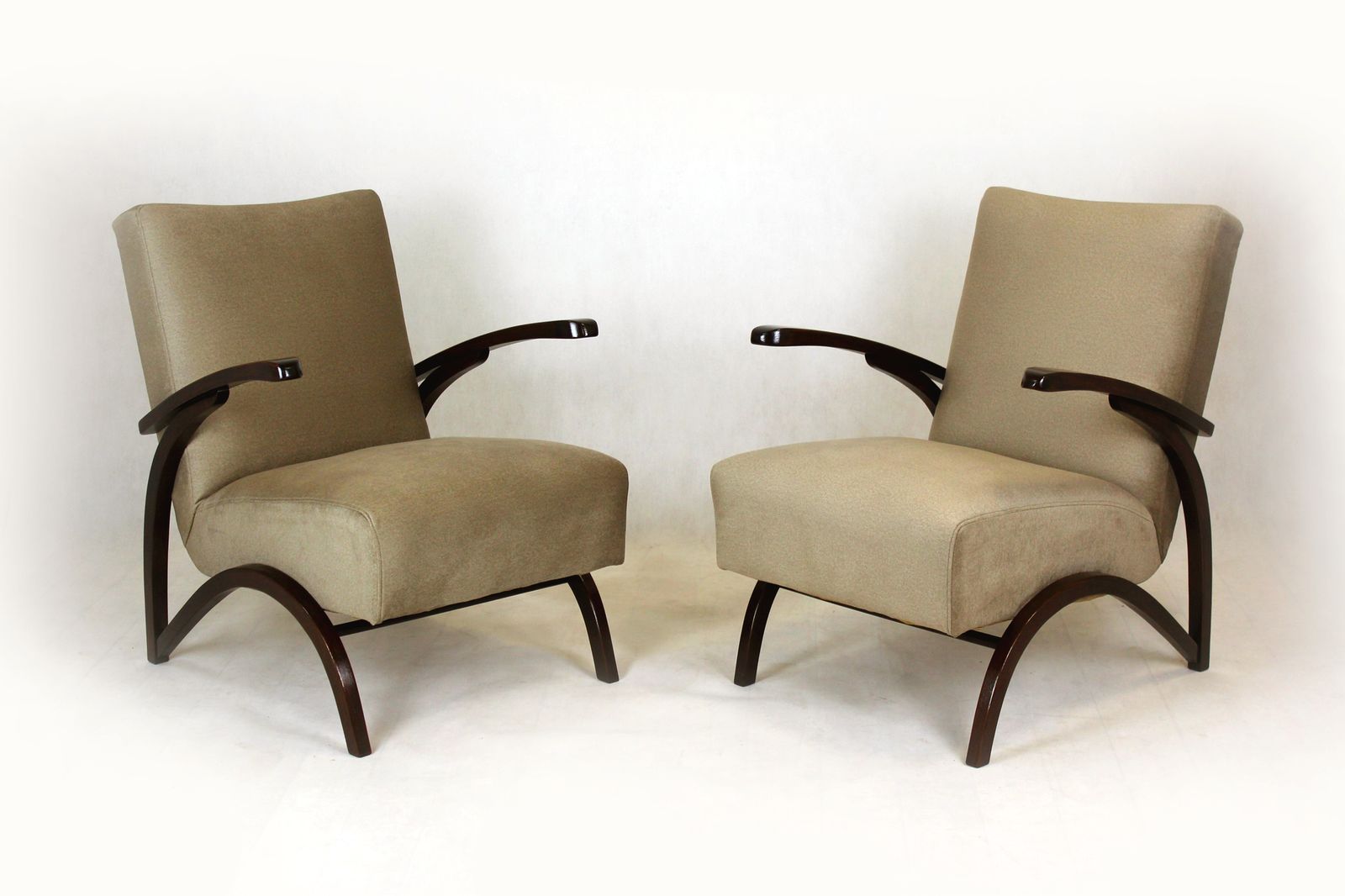 Armchairs By Jindřich Halabala, 1940s, Set Of 2