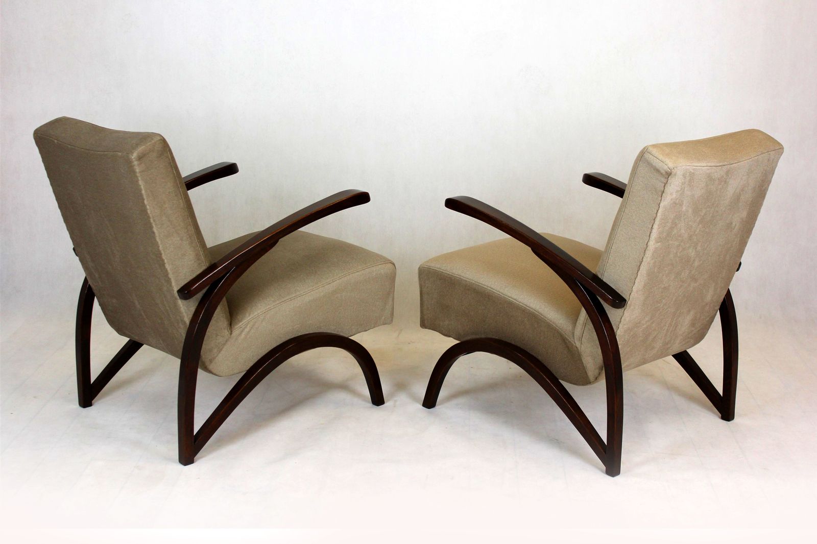 Furniture Armchairs By Jindřich Halabala, 1940s, Set Of 2 photo