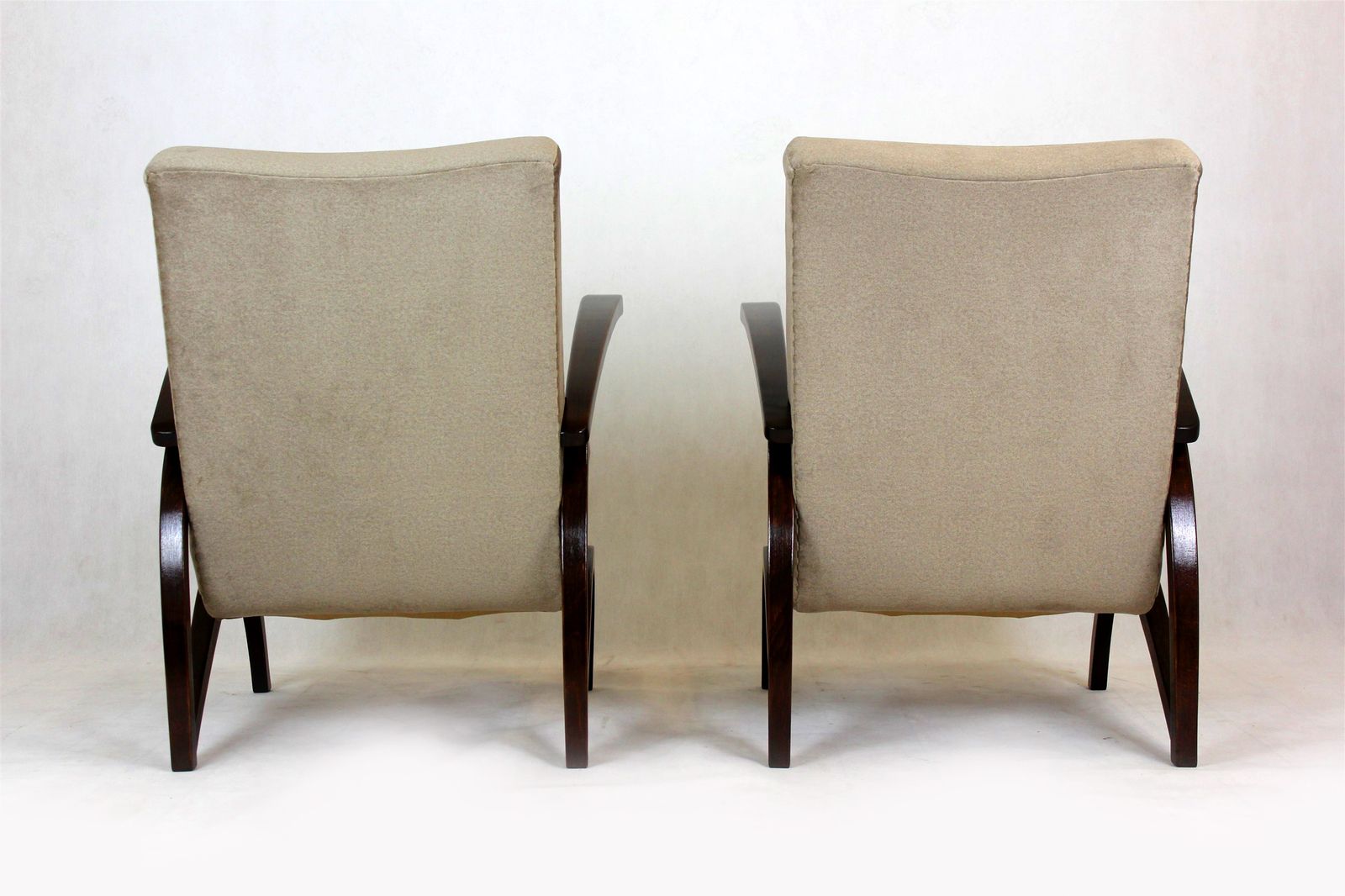 photo vinterior Armchairs By Jindřich Halabala, 1940s, Set Of 2