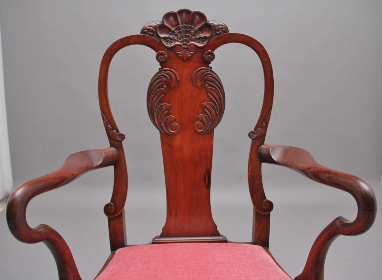 Set Of Eight 19th Century Mahogany Dining Chairs photo vintage