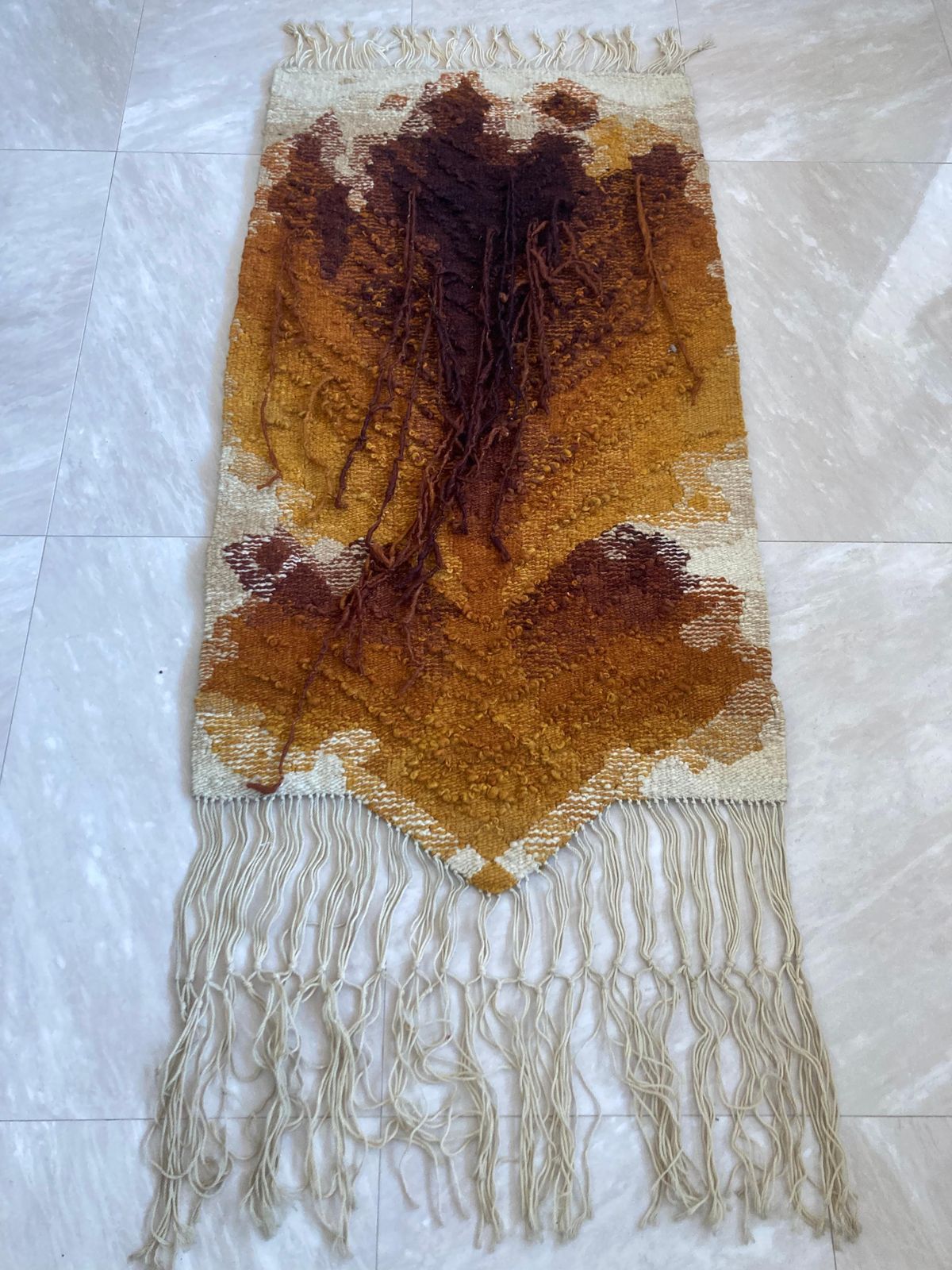 Organic Abstract Design Wool Tapestry, 1960s / Germany photo 1275.0
