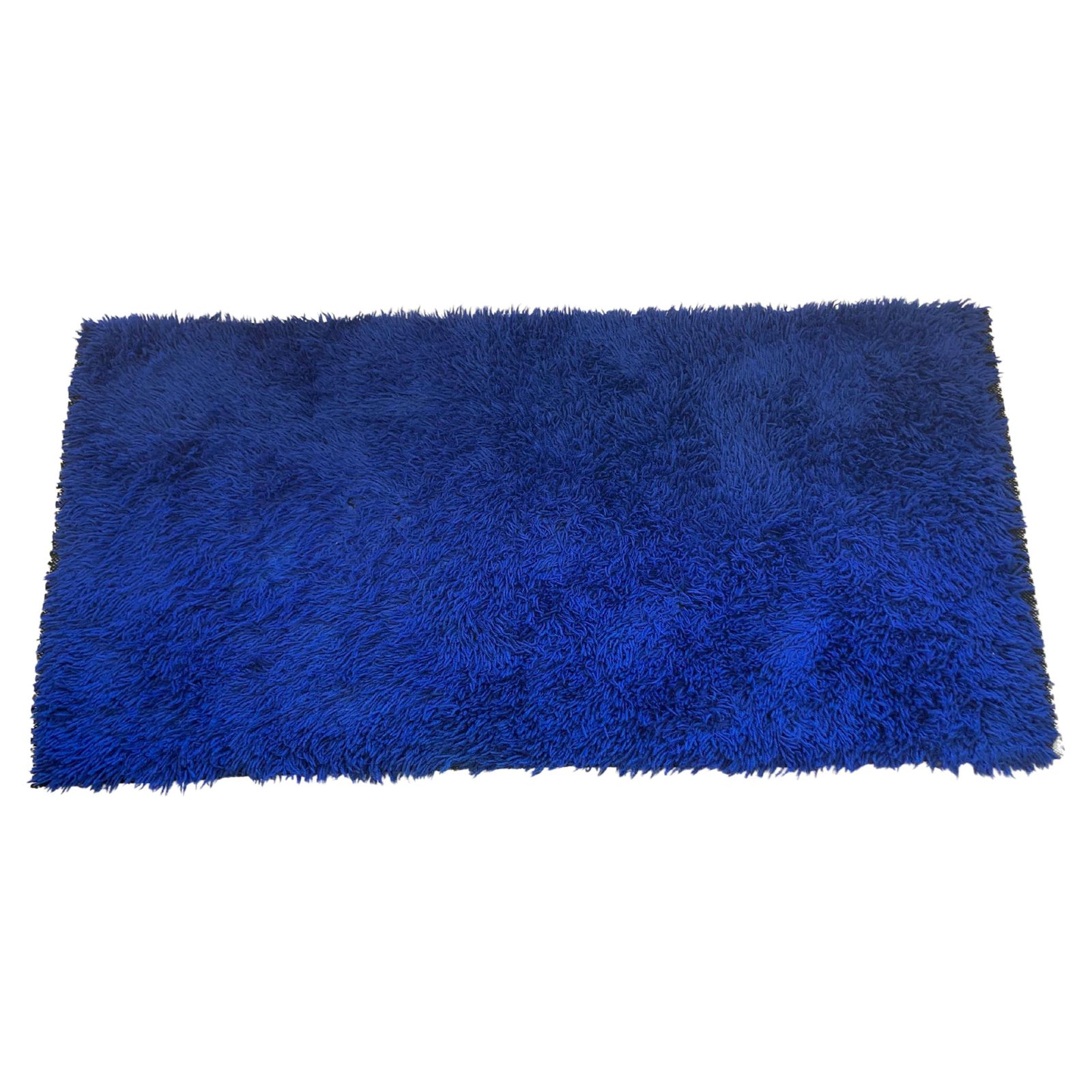 Pair Of Blue Wool Midcentury Design Carpets   Denmark   1970s