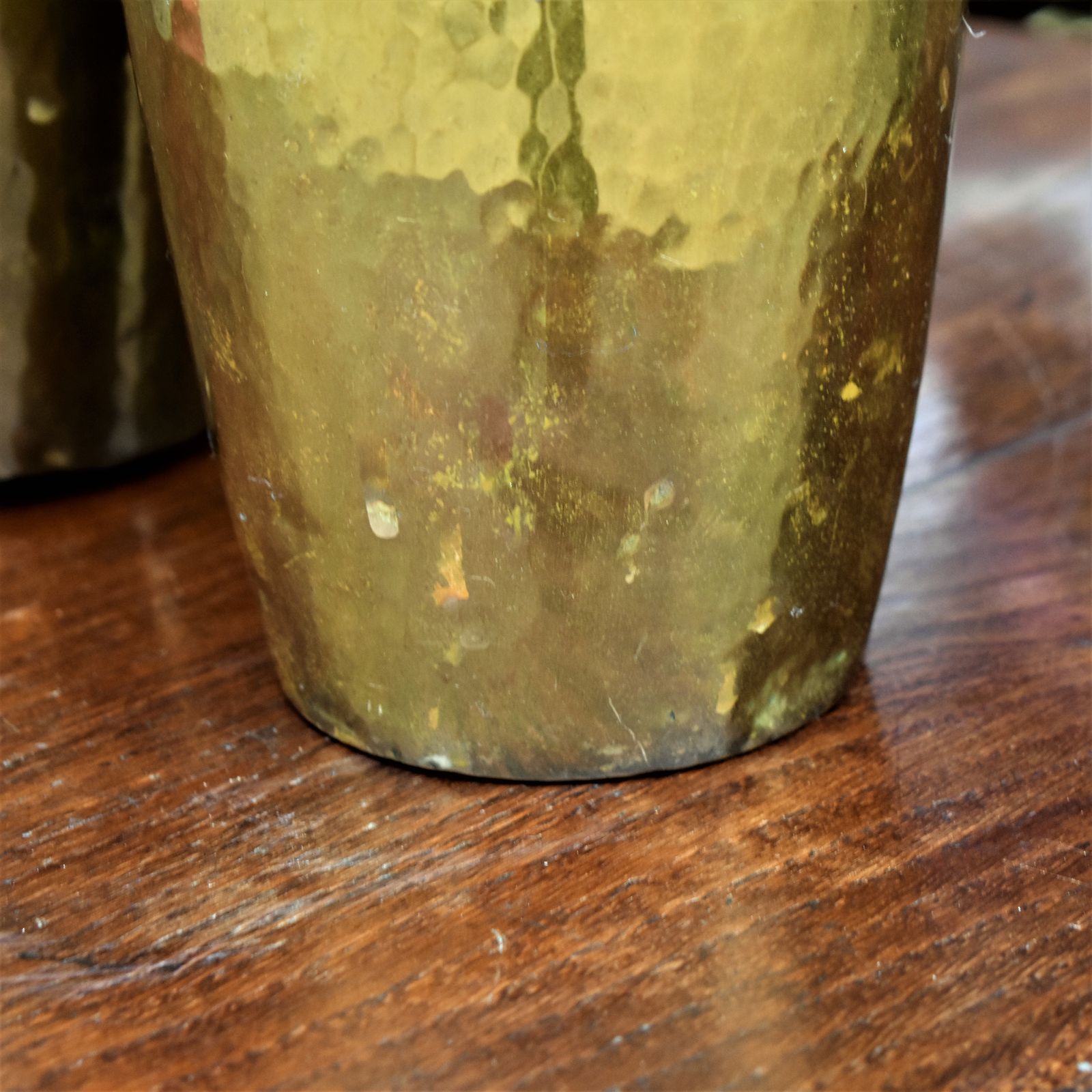 Home Decor Antique Rare Wmf Brass Repoussé Embossed Jugendstil Art Nouveau Vases Large Pair photo
