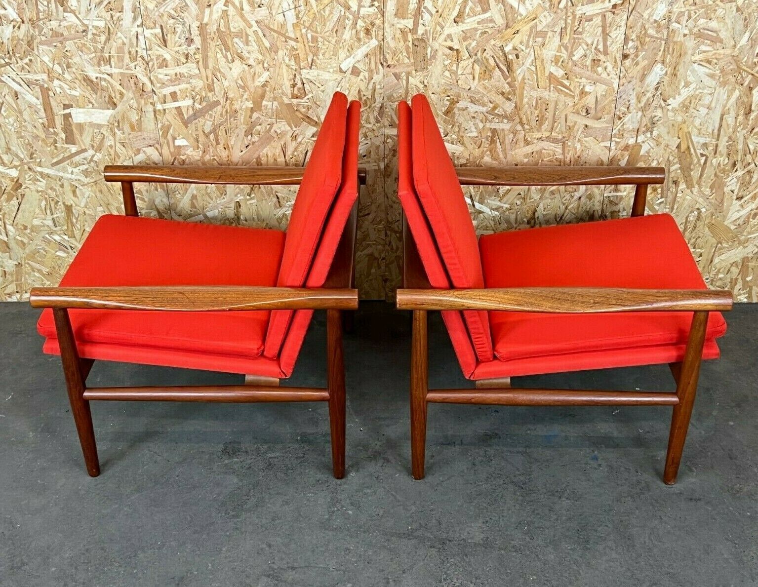 2x 60s 70s Teak Easy Chair Kai Lyngfeld Larsen Søborg Møbler Danish 60s photo furniture