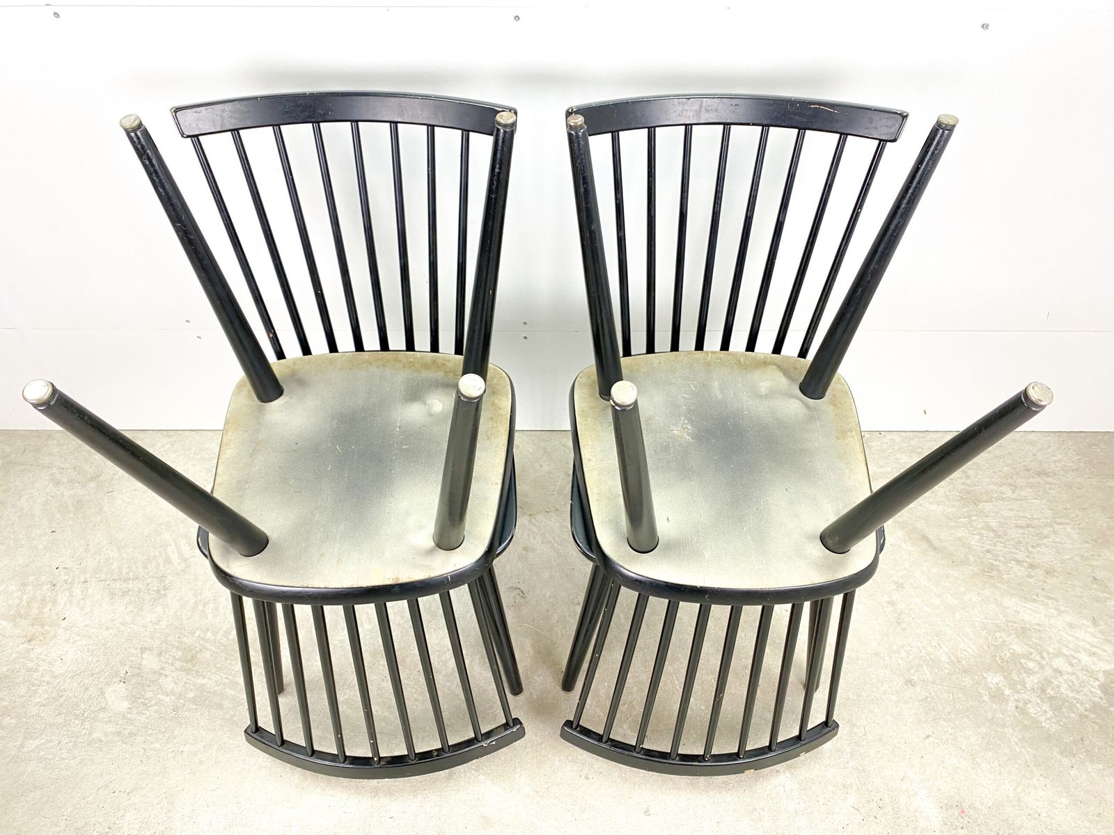 Black Bar Chairs Set photo for sale