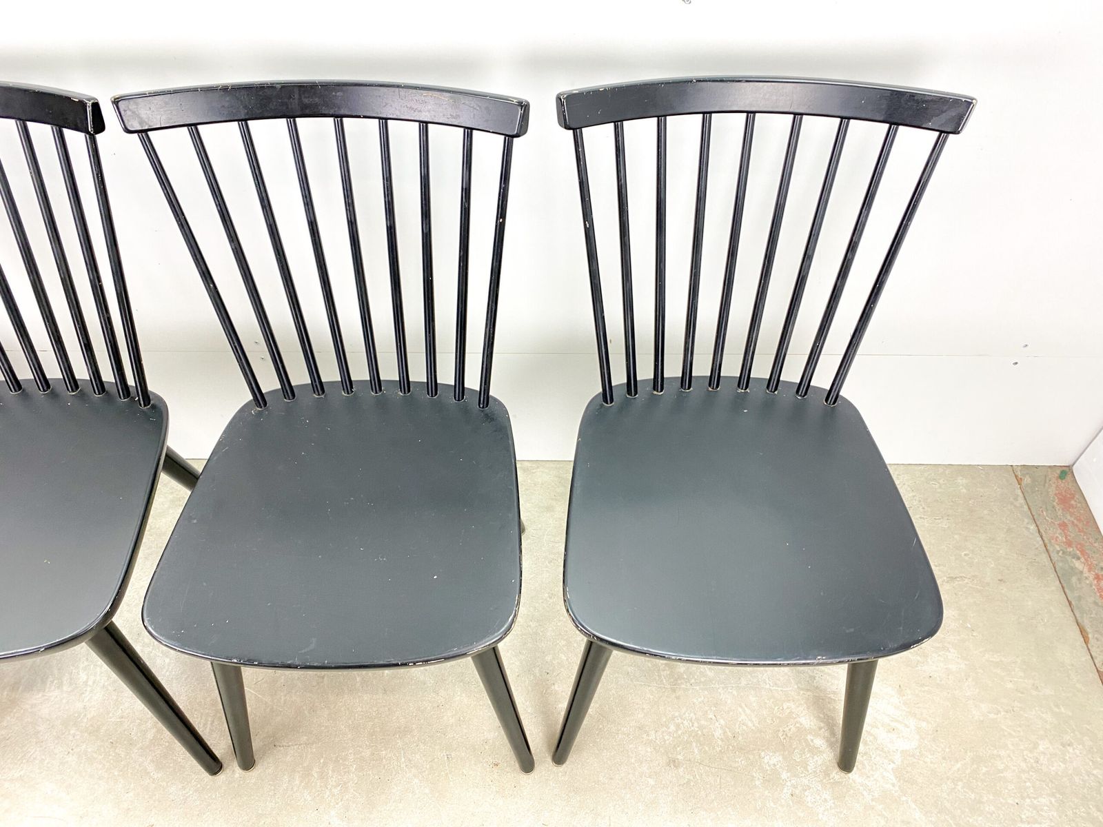 photo furniture Black Bar Chairs Set