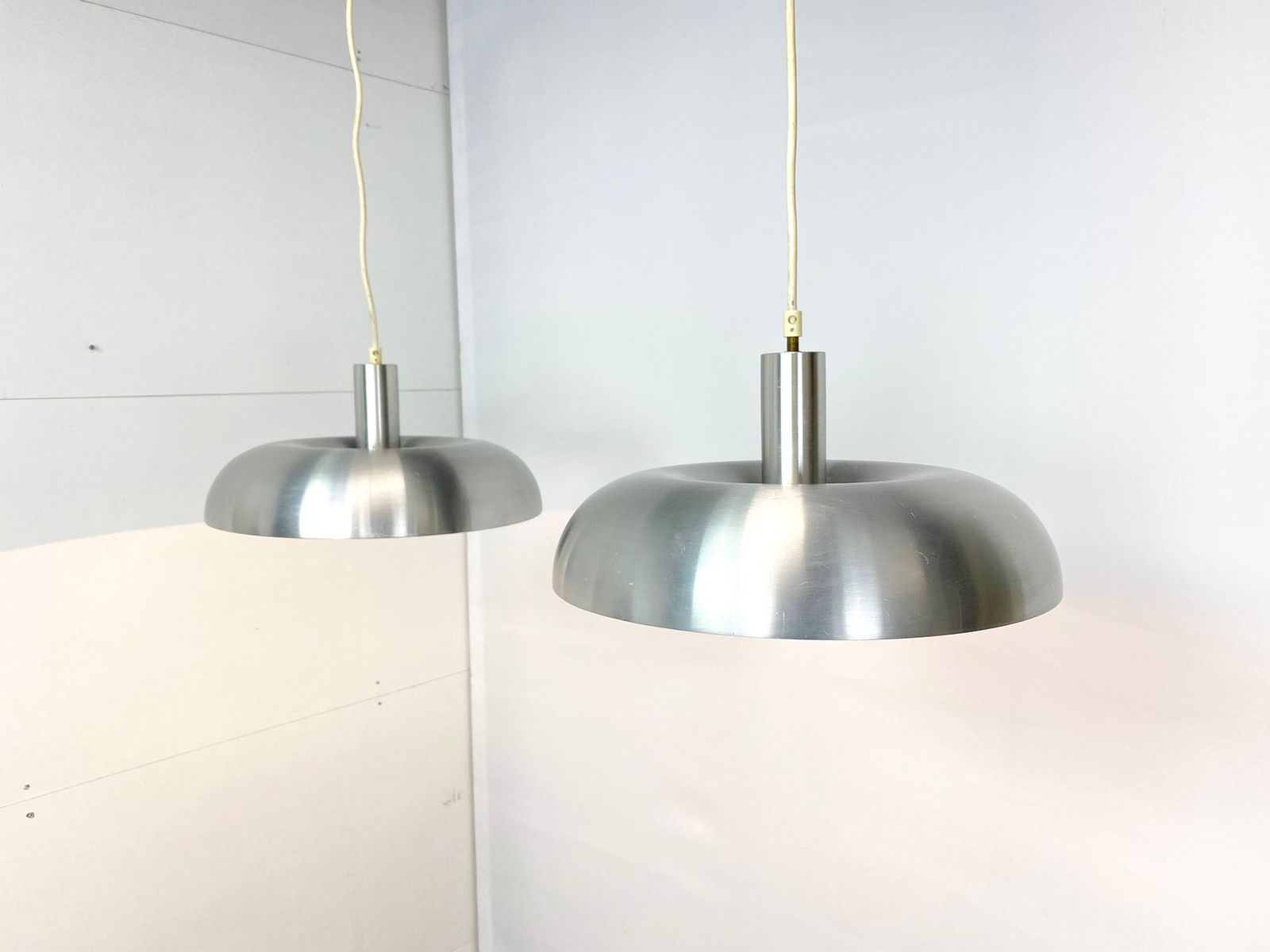 252.0 Set Van 2 Originele Raak Amsterdam Hanglampen Chrome photo