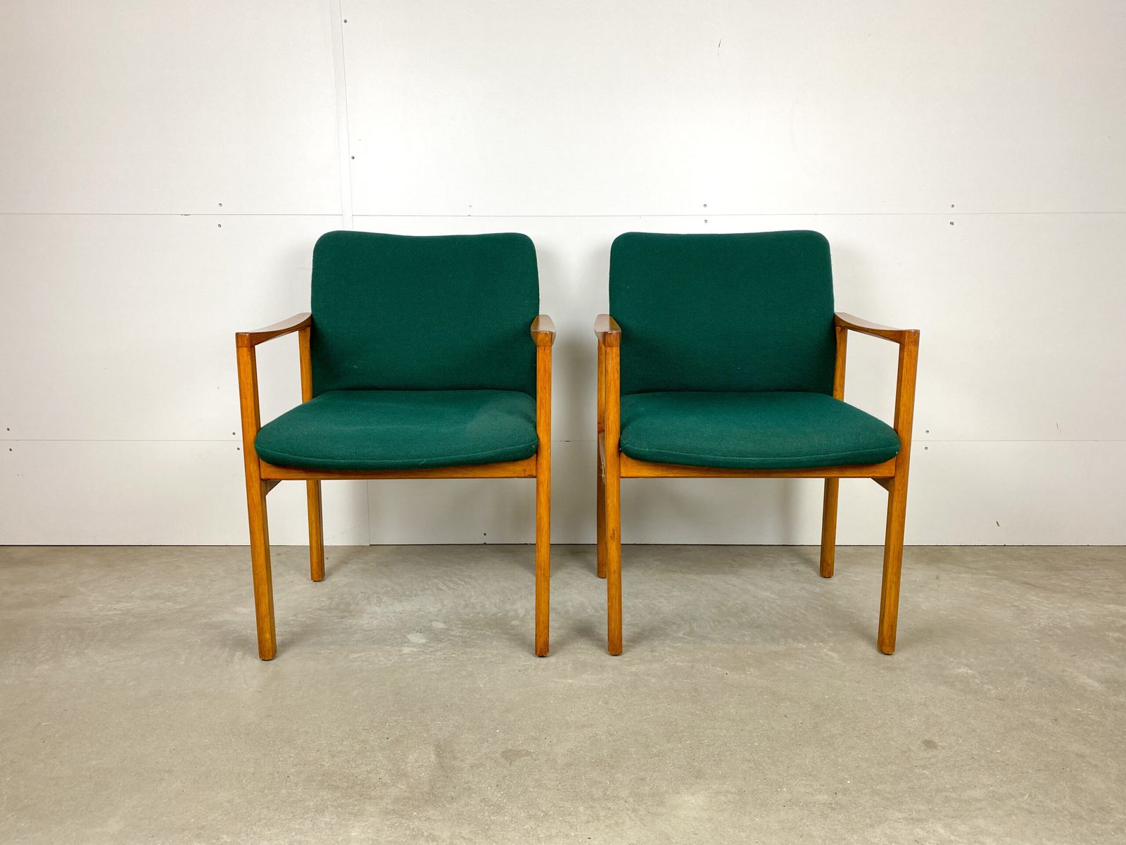 Armchair By Grete Jalk With Green Upholstery