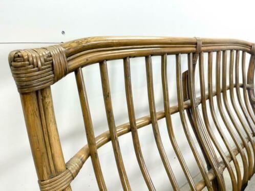 Rattan Sofa With Armchair Retro | Vintage Garden Set photo vinterior