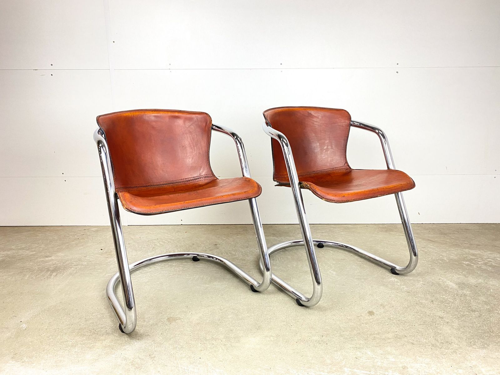 Set Of 2 Original Metaform Designer Chairs, 1970s