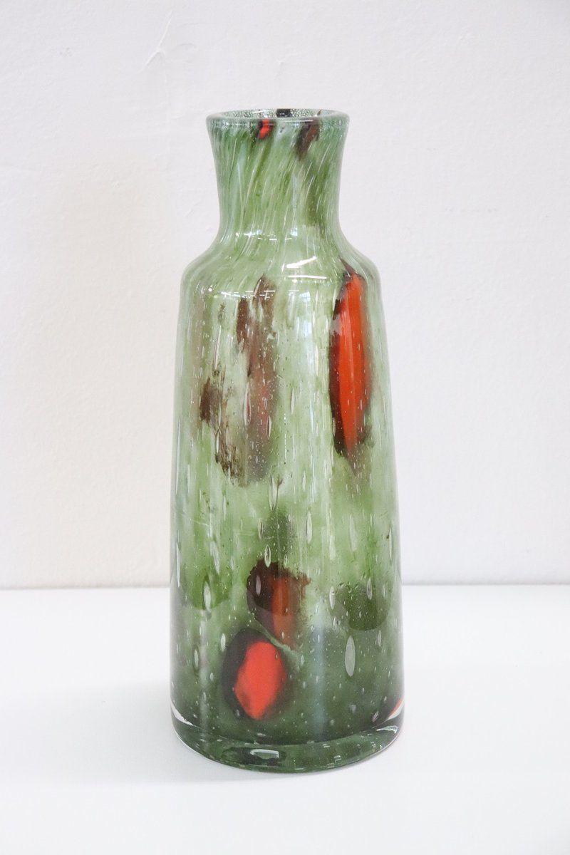 Large Italian Murano Glass Vase 1960s photo vintage