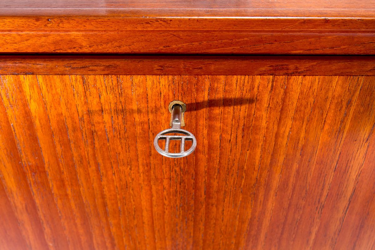 Mid Century Teak & Oak Cabinet, Danish Scandinavian Design 1950’s photo buy
