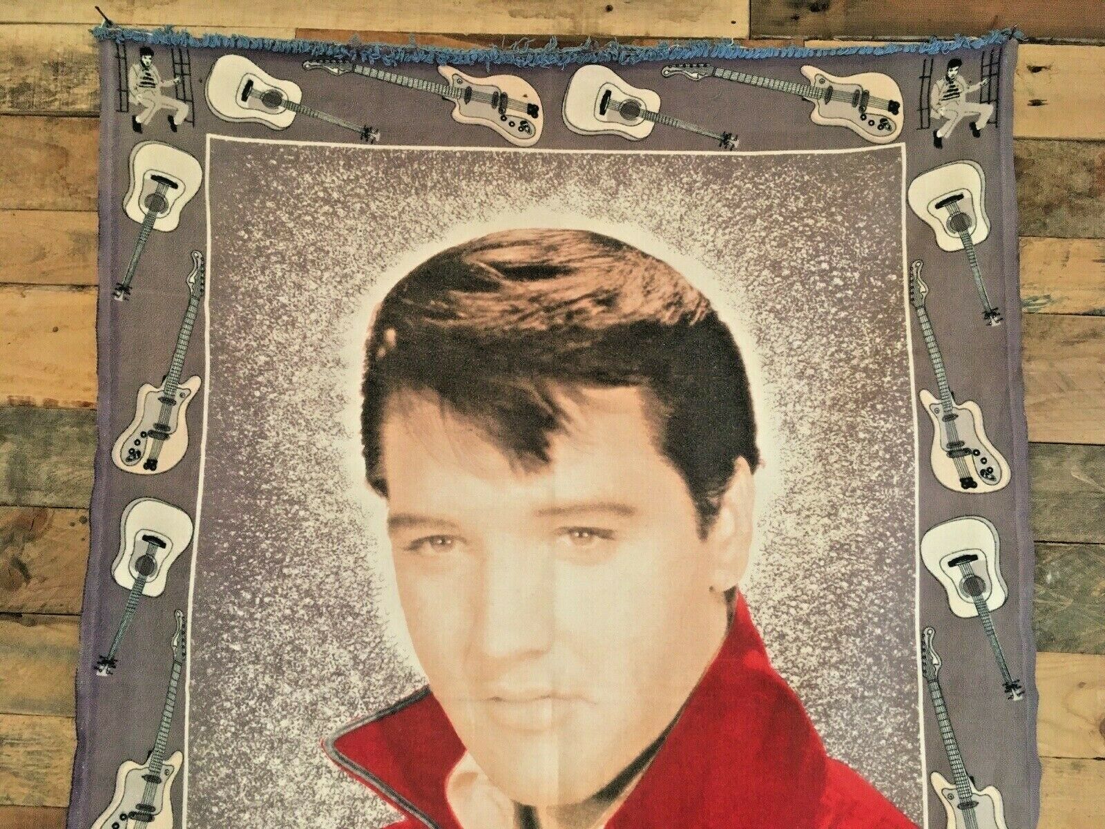 Large Vintage Bossa Turkish Elvis Presley Tapestry Rug Type Wall Hanging Guitar photo furniture
