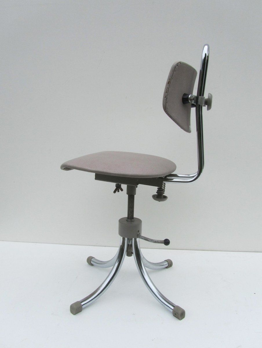 Adjustable Swivel Office Chair From Tubax, 1940s photo 403.0