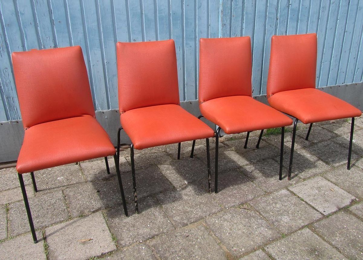 Dining Chairs By Pierre Guariche For Meurop, 1950s, Set Of 4 photo 855.0