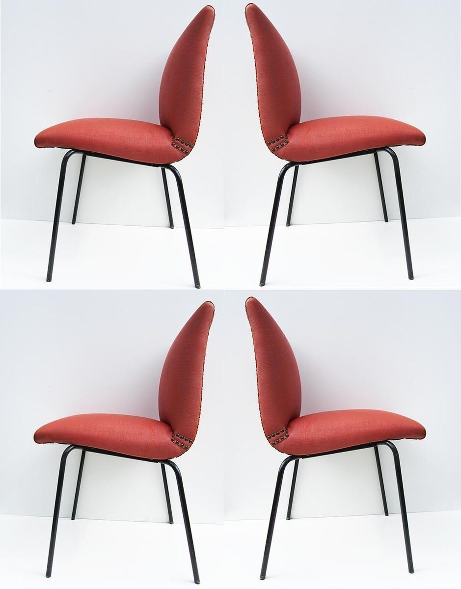 photo vinterior Dining Chairs By Pierre Guariche For Meurop, 1950s, Set Of 4