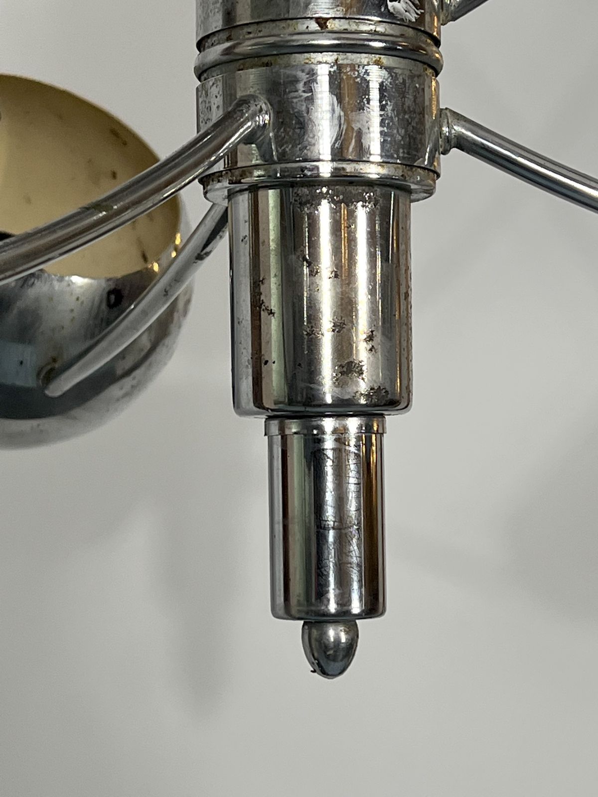 Goffredo Reggiani, Satellite Chrome Chandelier From 60s photo vinterior