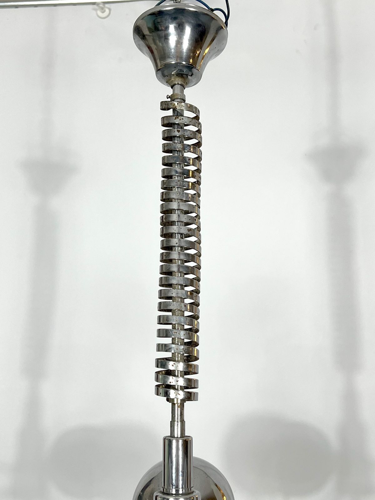 photo vinterior Goffredo Reggiani, Satellite Chrome Chandelier From 60s