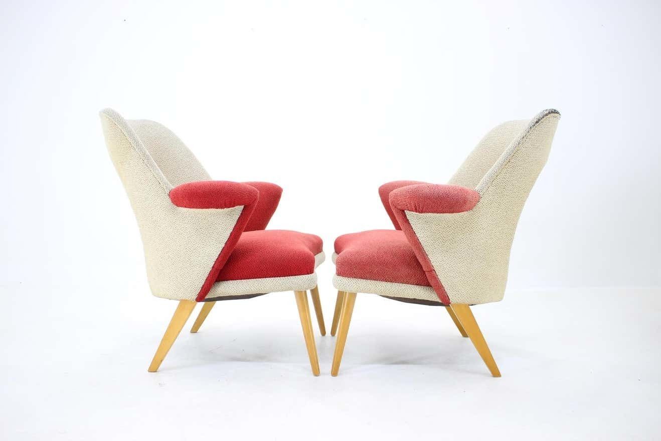 Set Of Two Very Rare Mid Century Armchairs, 1960s photo buy