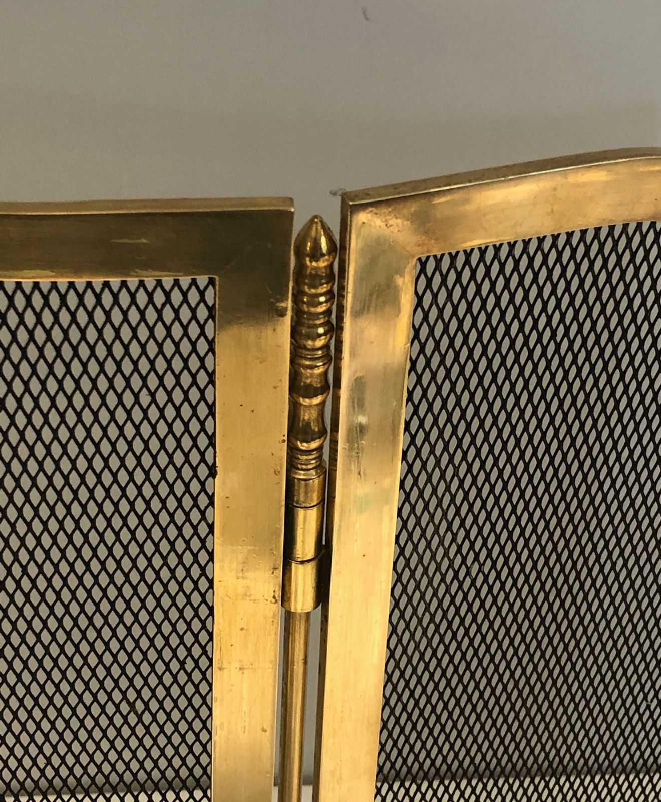 Brass Fireplace Screen, 1970s, Vintage photo buy