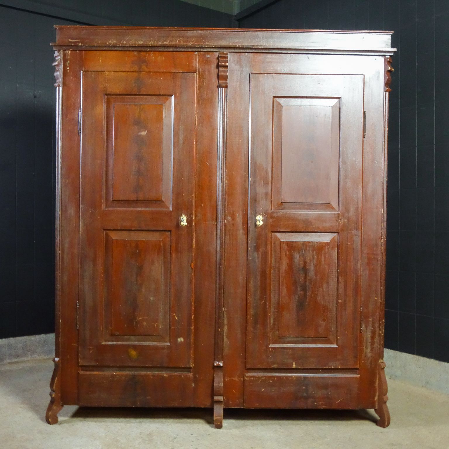 Brocante Tweedeurskast – Patina – Begin 1900 photo for sale