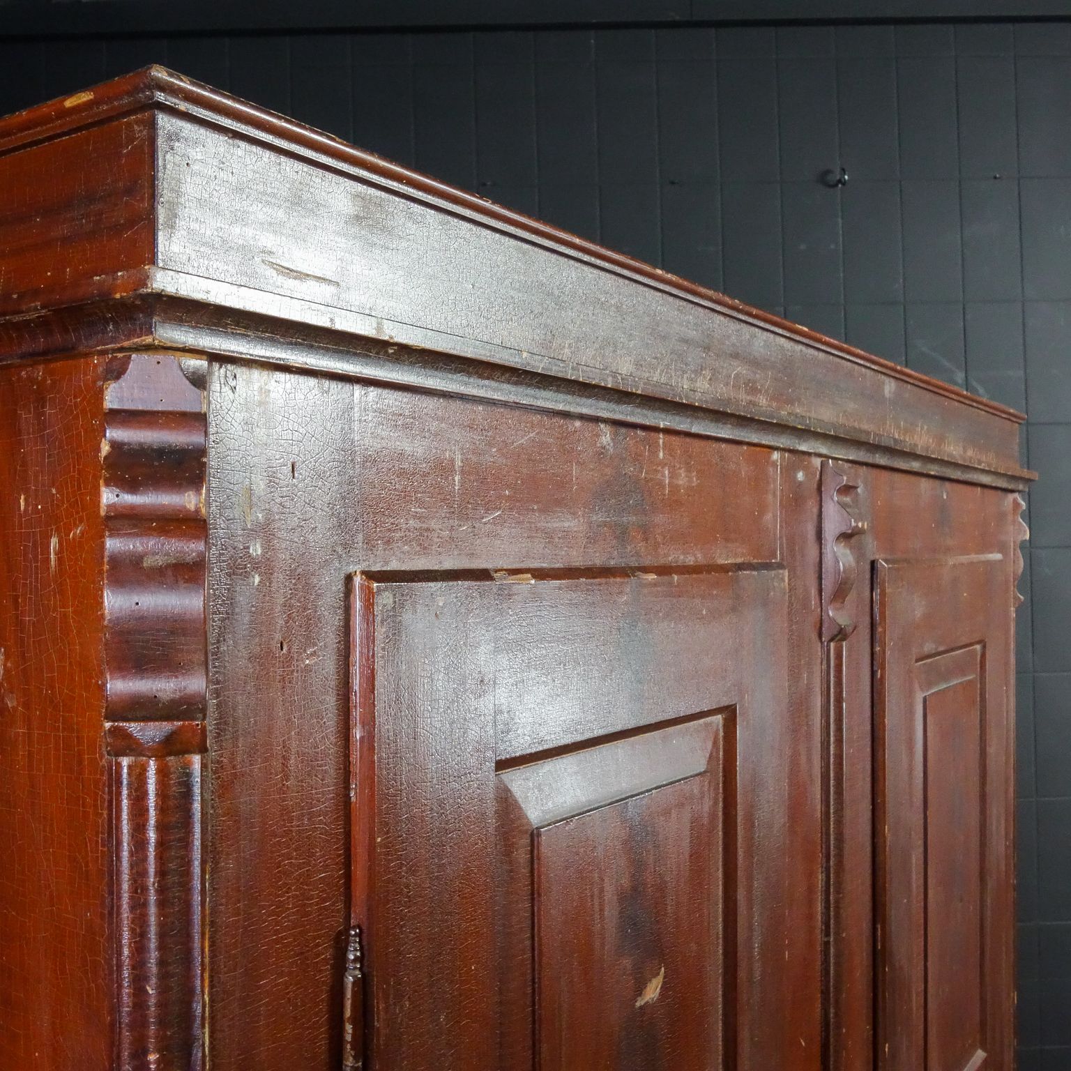 Brocante Tweedeurskast – Patina – Begin 1900 photo vintage