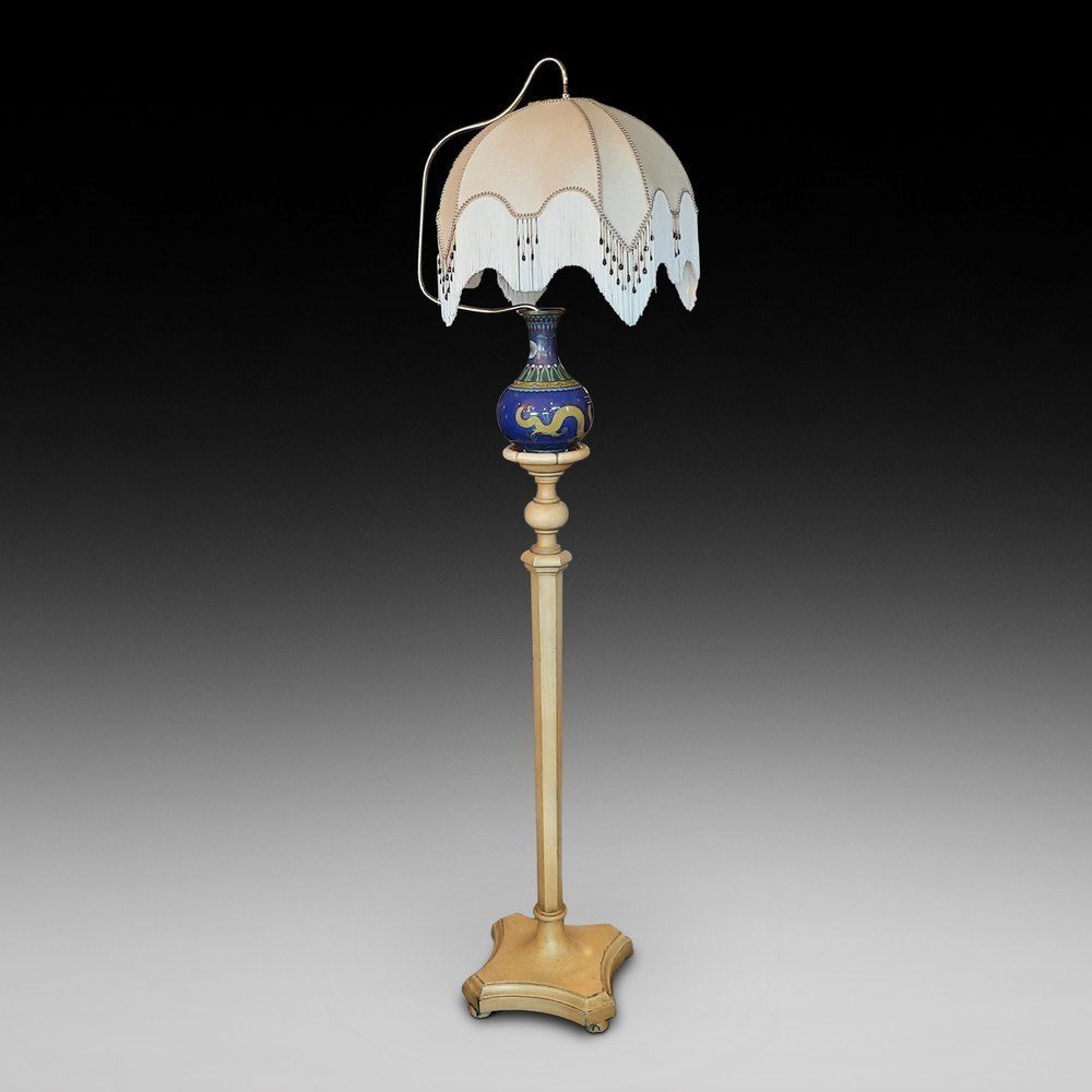 1920s Torchere Vase Standard Lamp