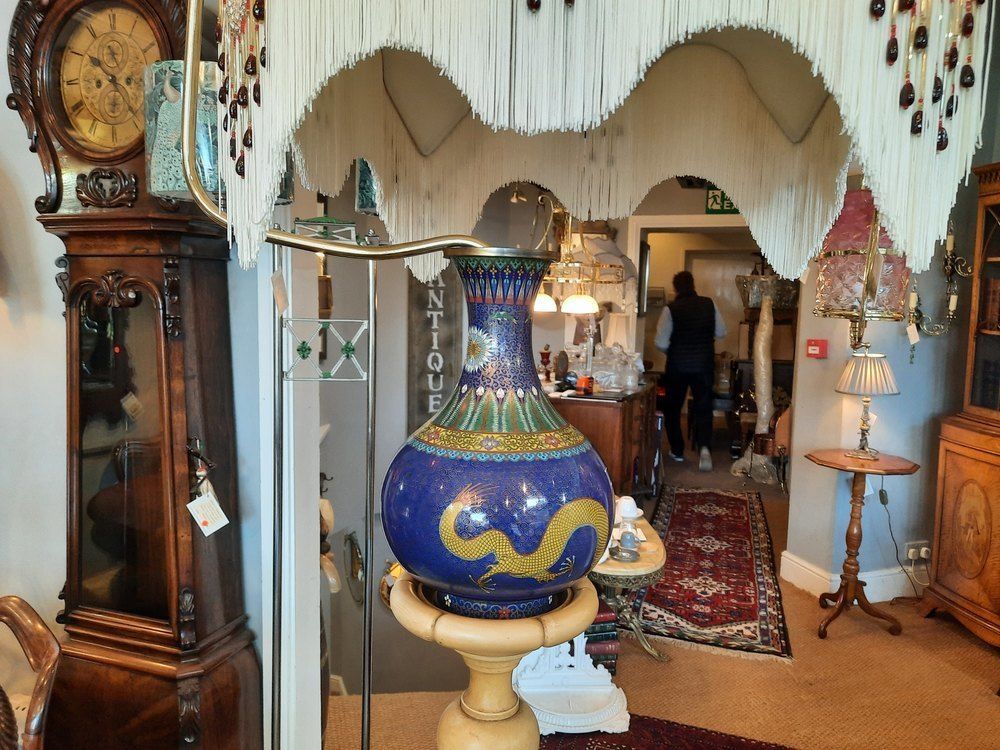 1920s Torchere Vase Standard Lamp photo for sale